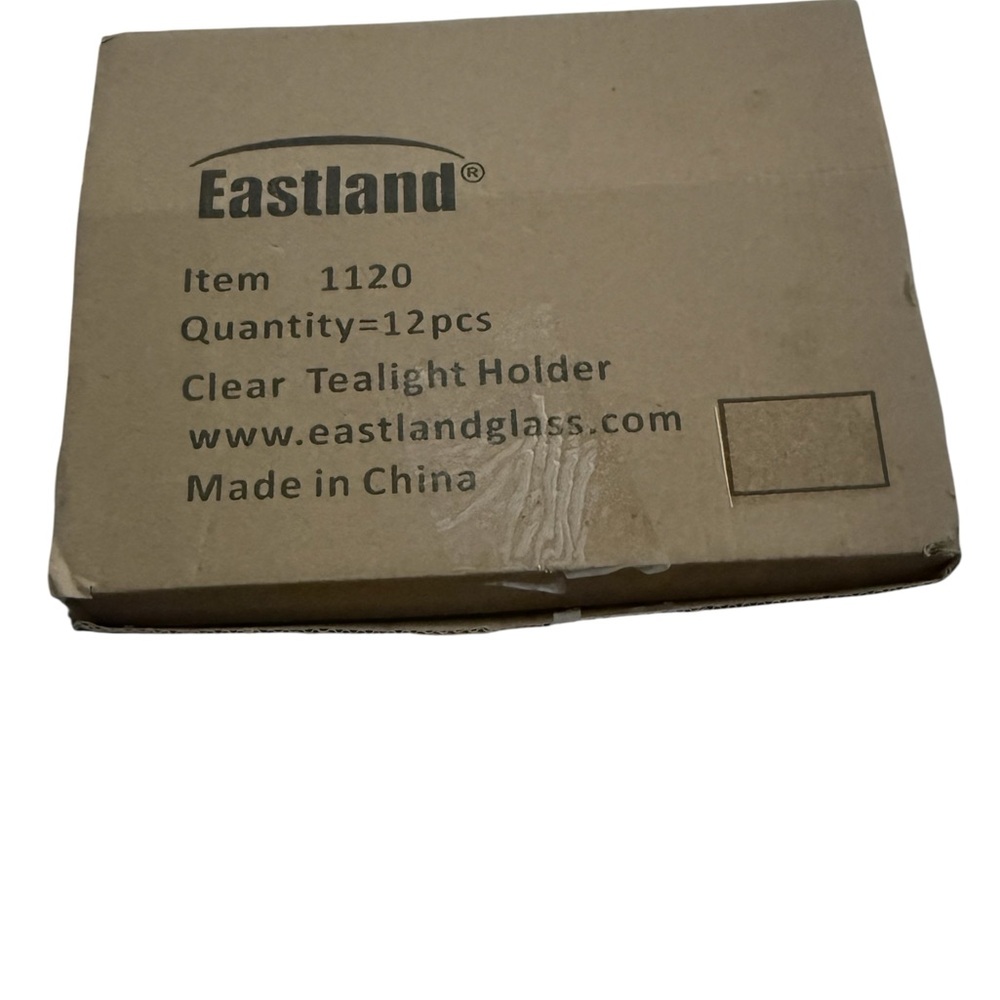 Eastland Votive clear Glass Candle Holders set standard Event decor 12 Pack  New